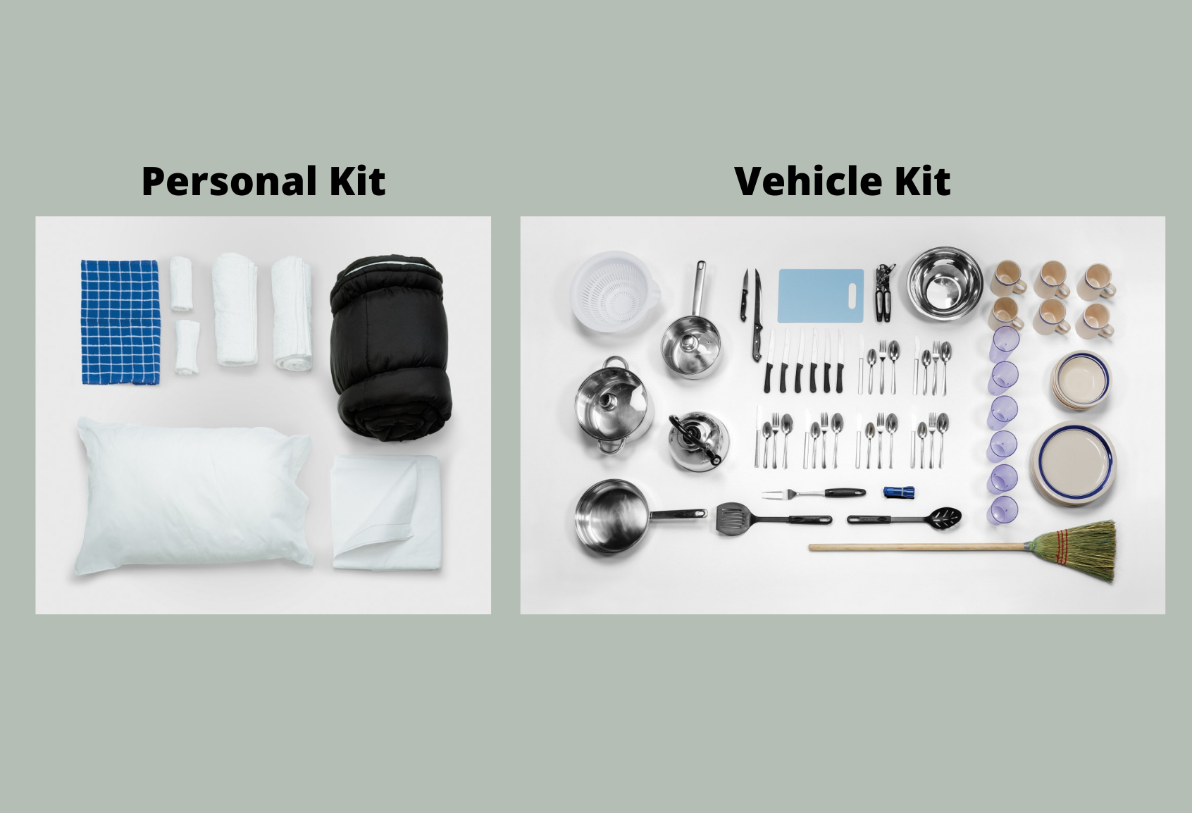 Personal Kit, Vehicle Kit, Cruise Canada