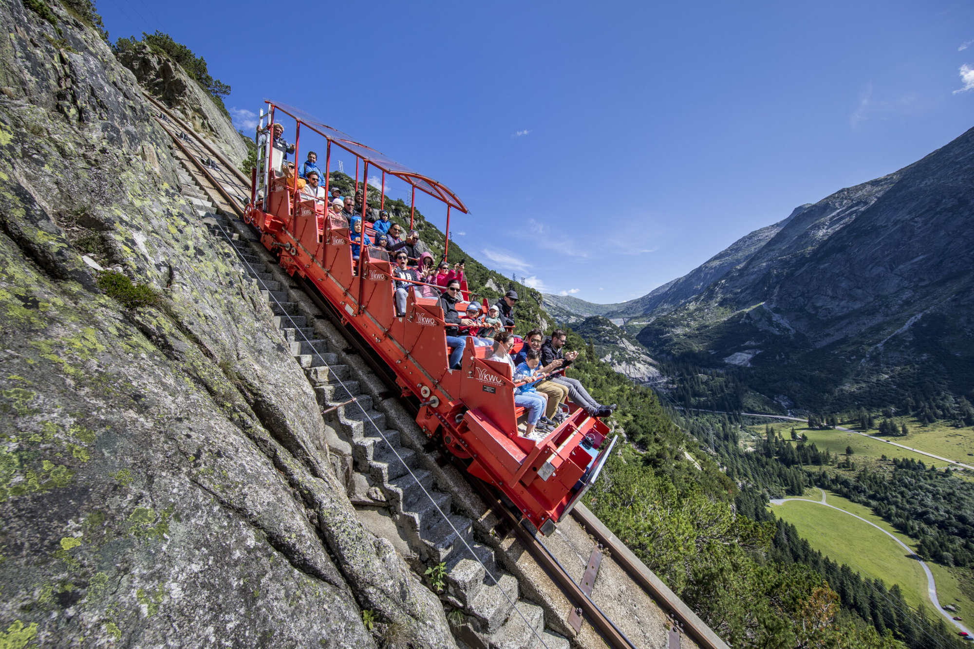 „Roller coaster” Gelmerbahn, Guttannen