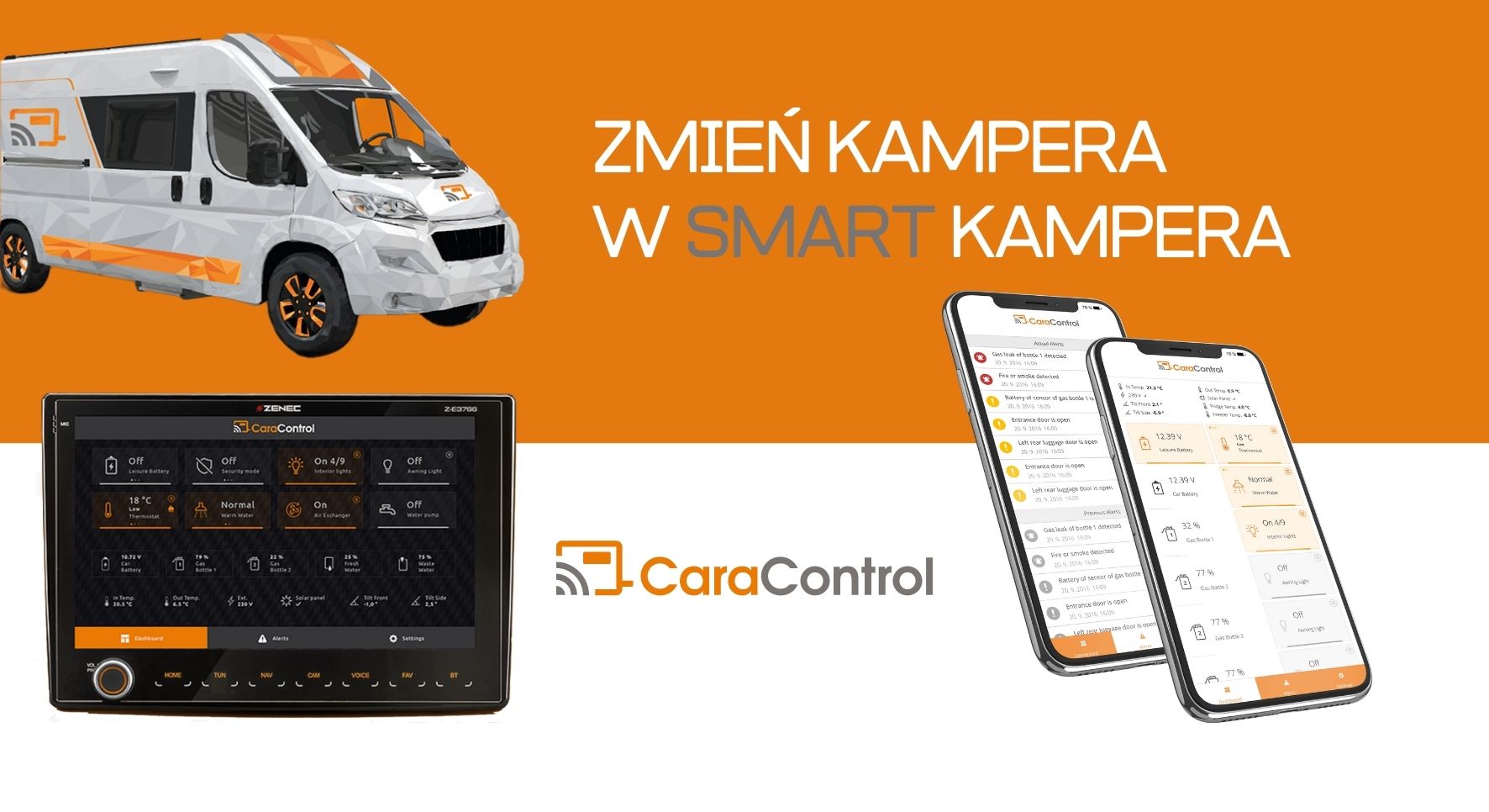 Smartphone controlled camper thanks to CaraControl – main image