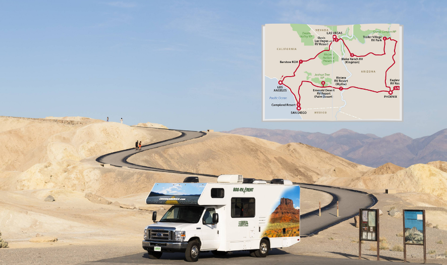 Trzy stany - Kalifornia, Nevada, Arizona - gotowa trasa kamperem po USA [KOSZTY!] – główne zdjęcie