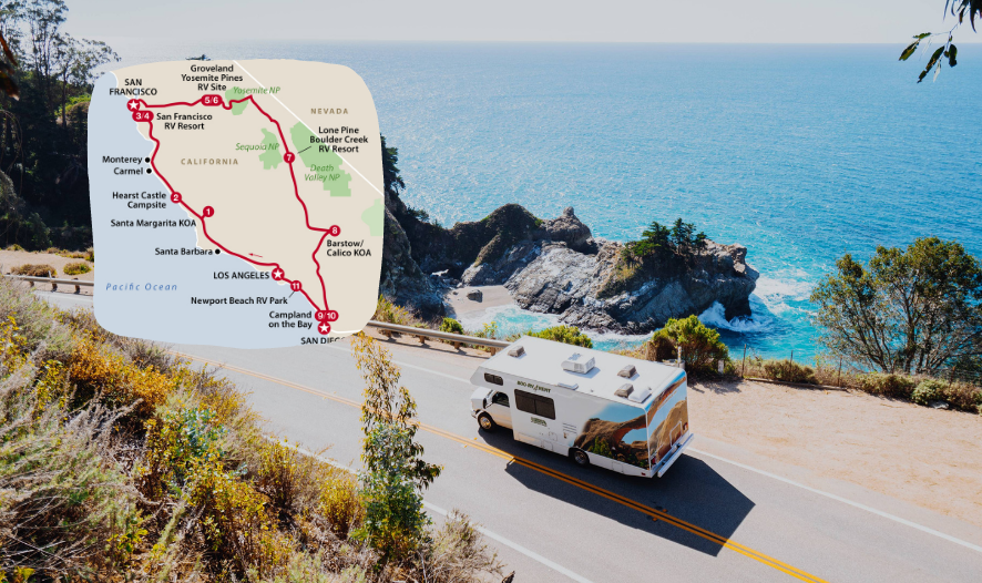Southern California by camper - ready route in the USA – main image